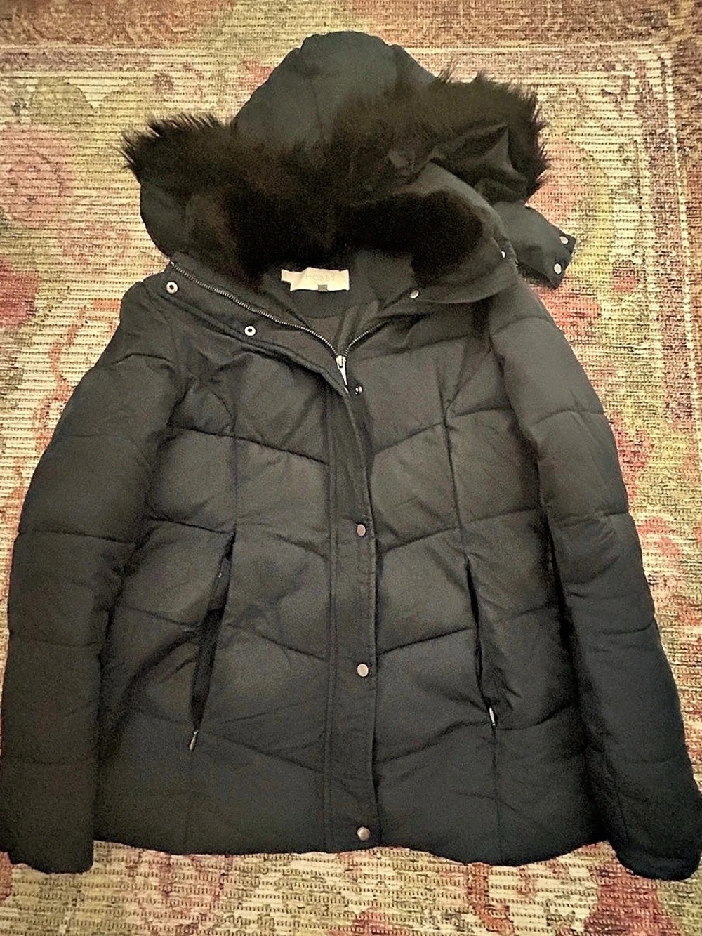 Hobbs Women's Navy Blue Puffer Jacket Size US 6